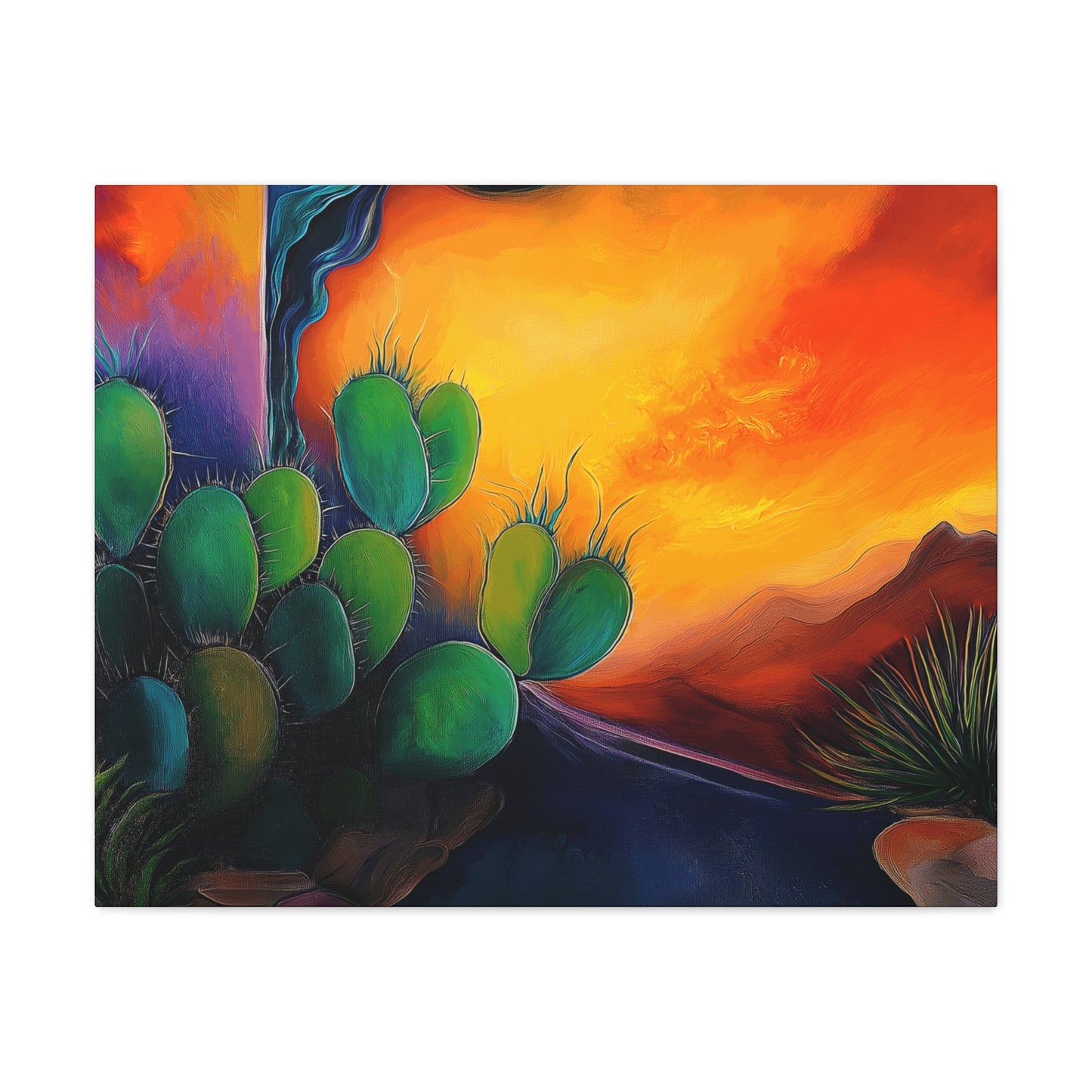 Canvas Gallery Wraps - Cacti Storm Rising