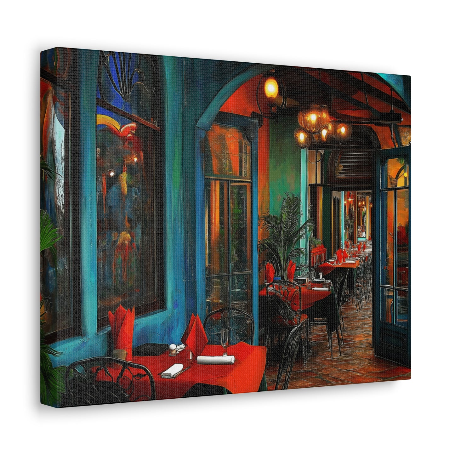 Canvas Gallery Wraps - Red Table Tops Wall Art