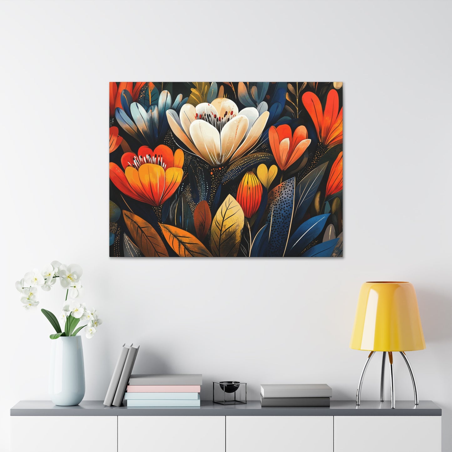 Canvas Gallery Wraps - Wow Cacti Flowers Wall Art