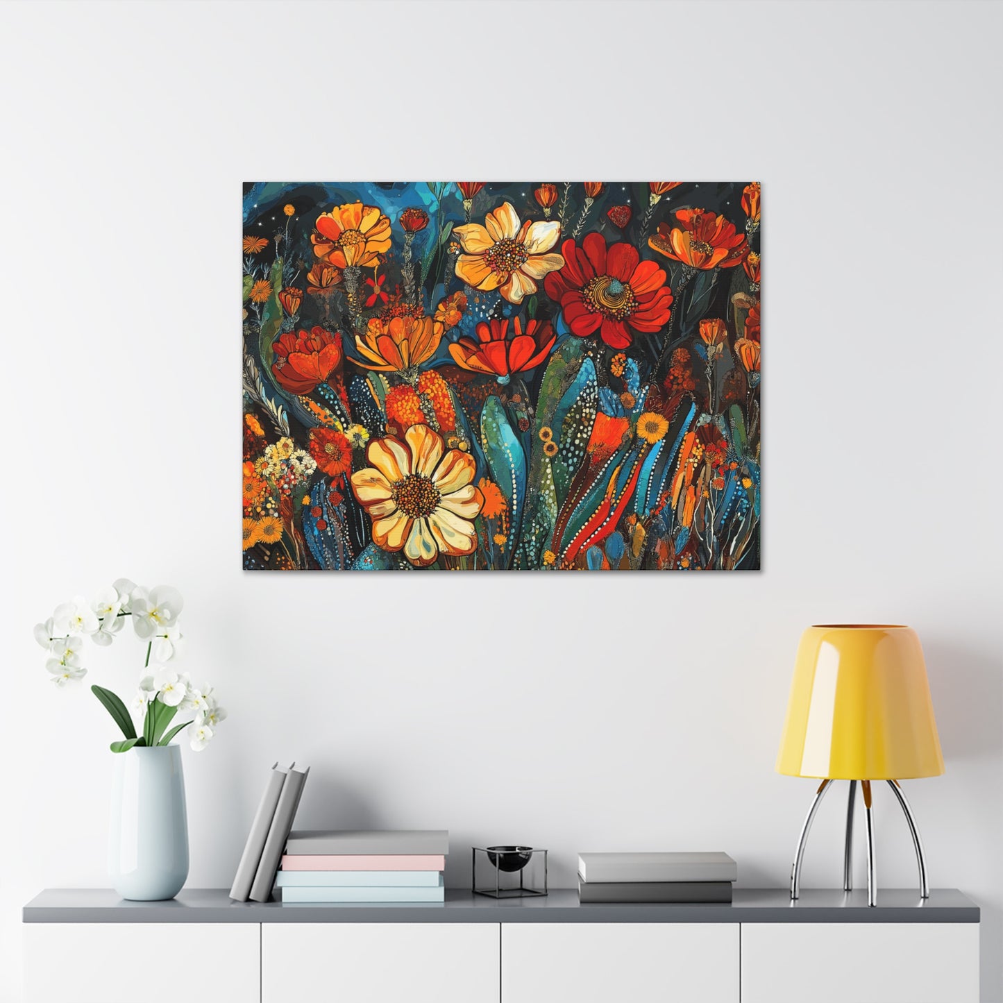 Canvas Gallery Wraps Cacti Flower Bold #4