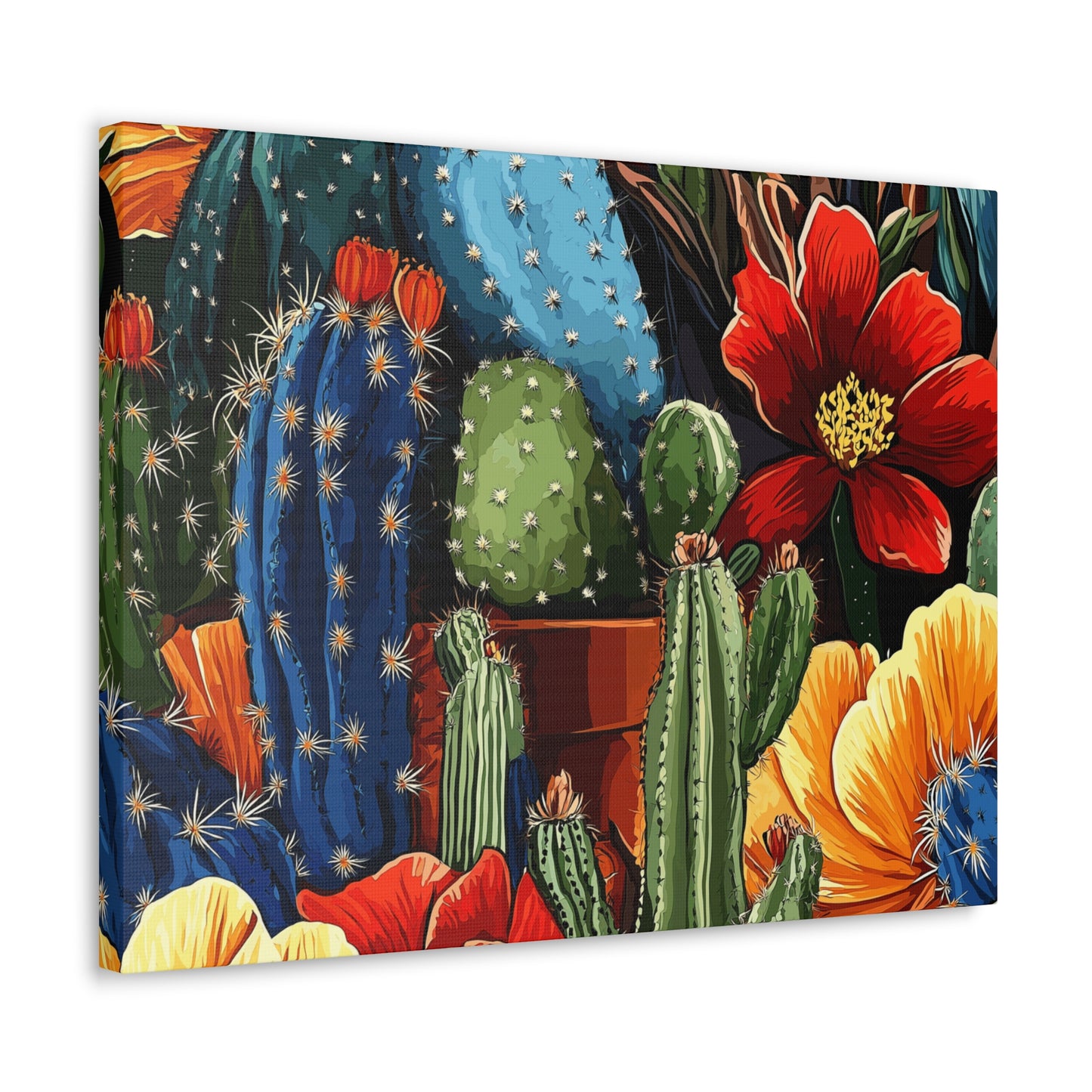 Canvas Wall Art - Cacti Gathering - smaller sizes