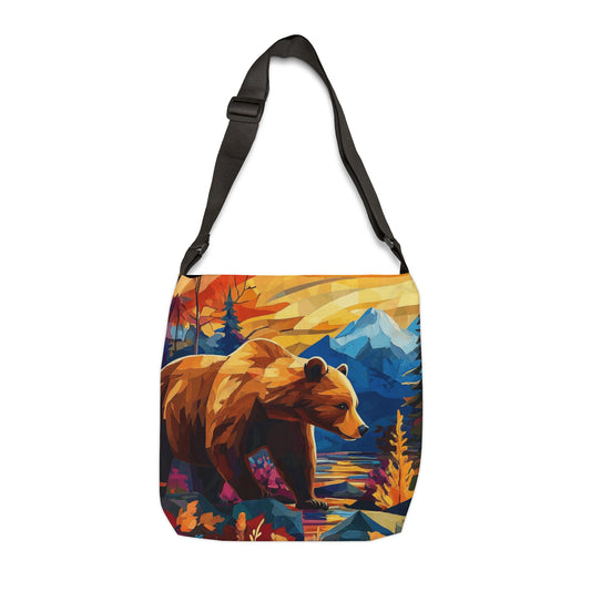 Mountain Bear Adjustable Tote Bag