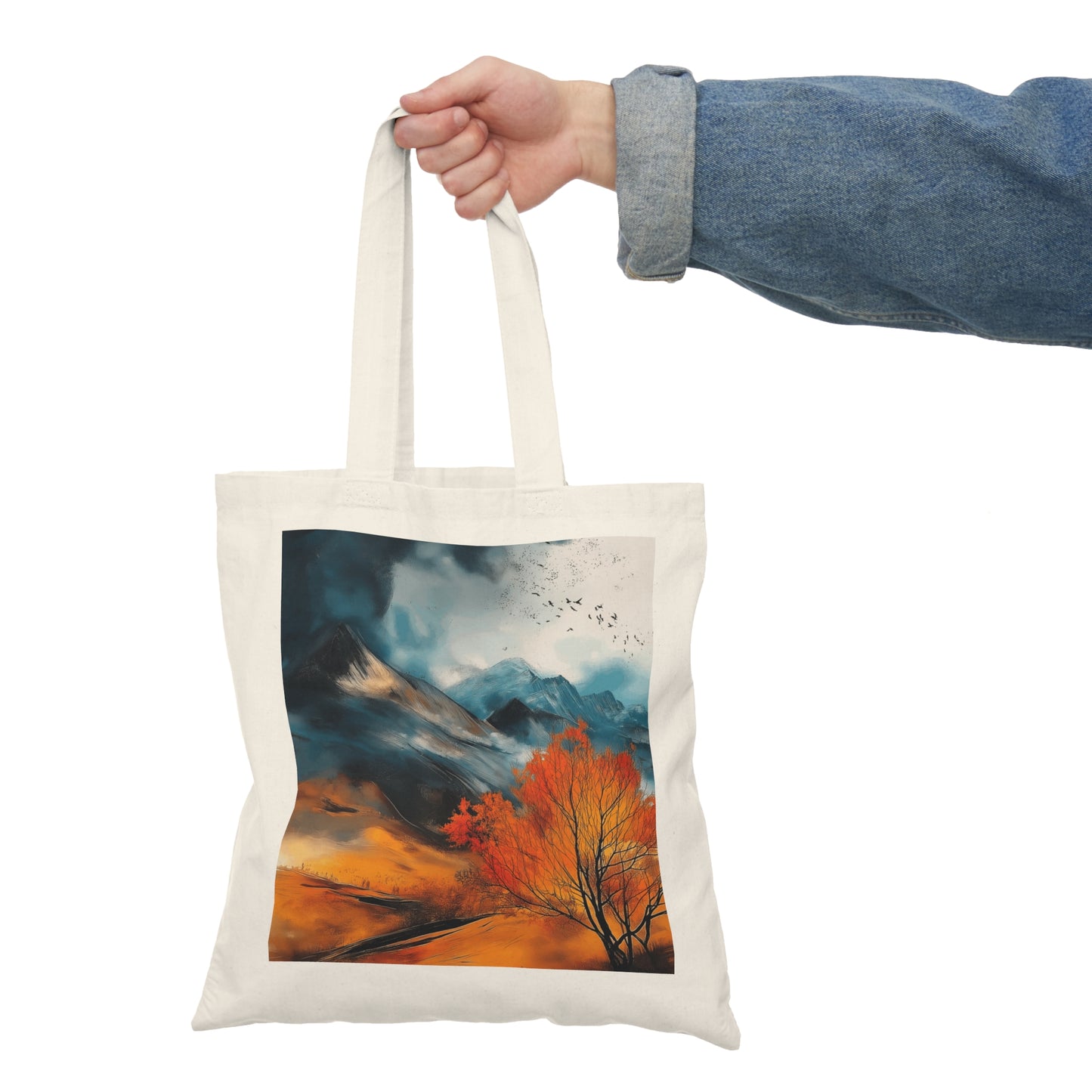 Colorado Mountains Natural Tote Bag