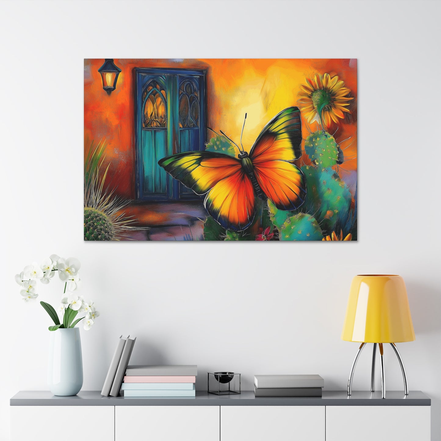 Canvas Gallery Wraps Southwest Butterfly Wall Art