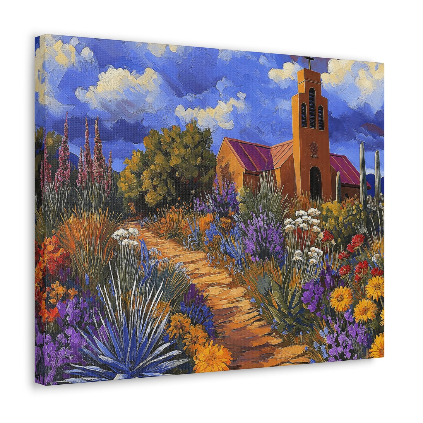 Canvas Prints - Abundance of Colorful Blooms Wall Art