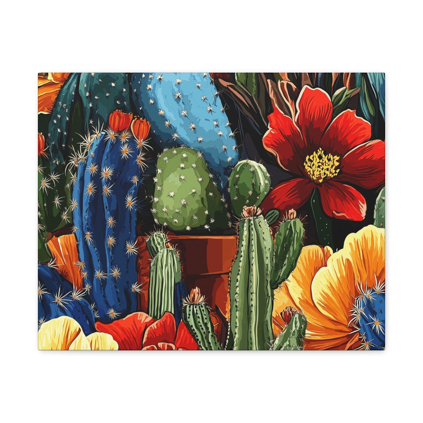 Canvas Wall Art - Cacti Gathering - smaller sizes