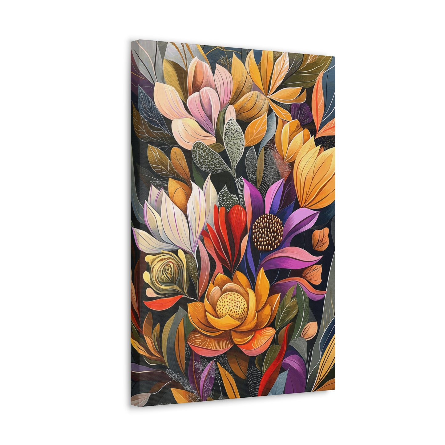 Canvas Wraps - Pastel Cactus Flowers Two