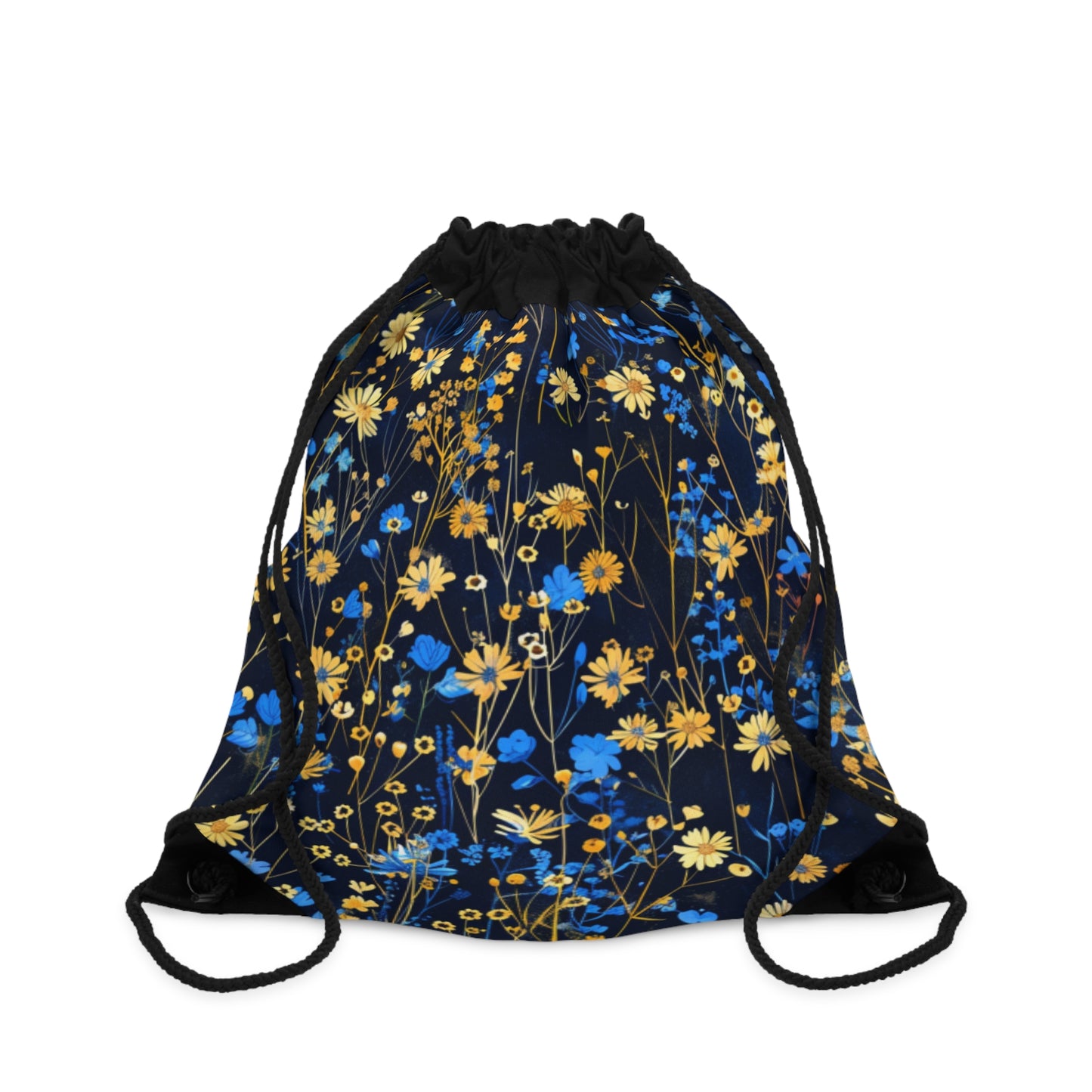 Blue & Gold 2 Drawstring Bag