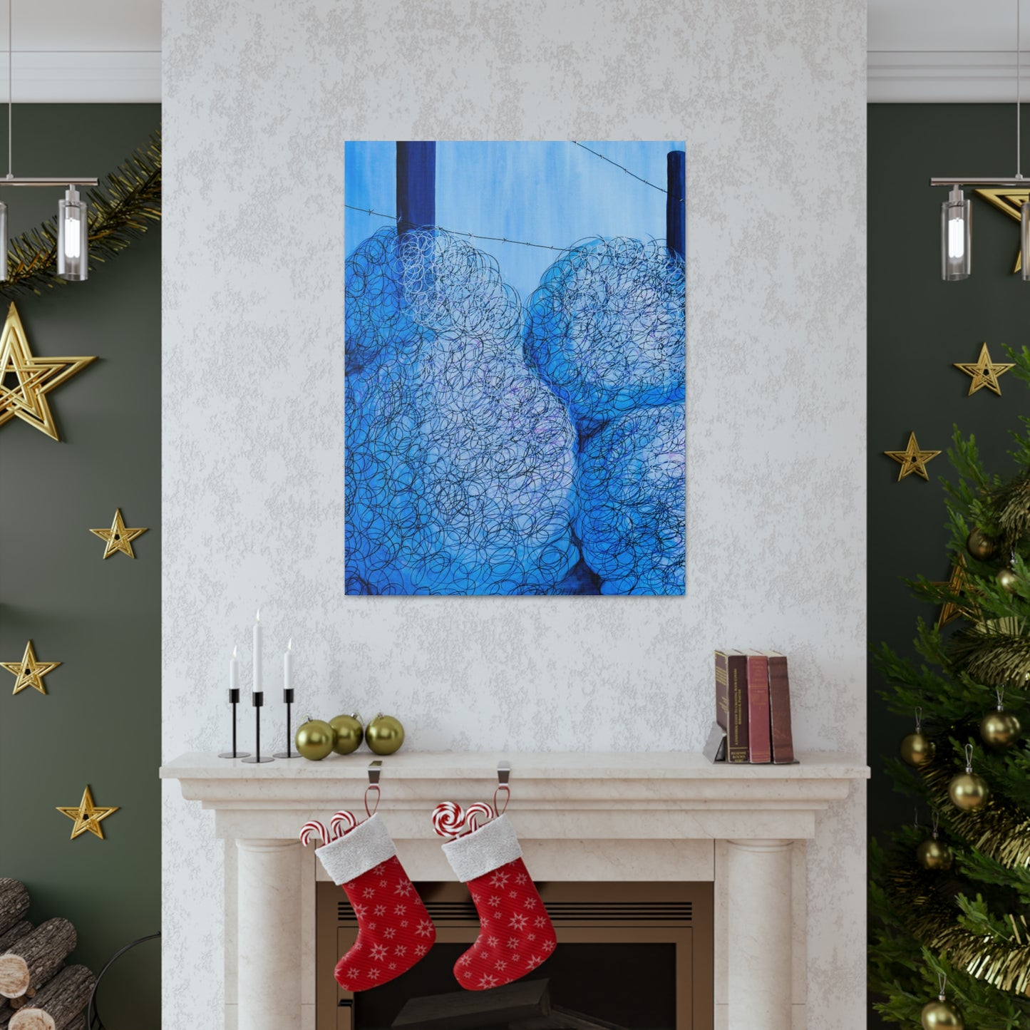 Blue Tumbleweed Canvas Gallery Wraps