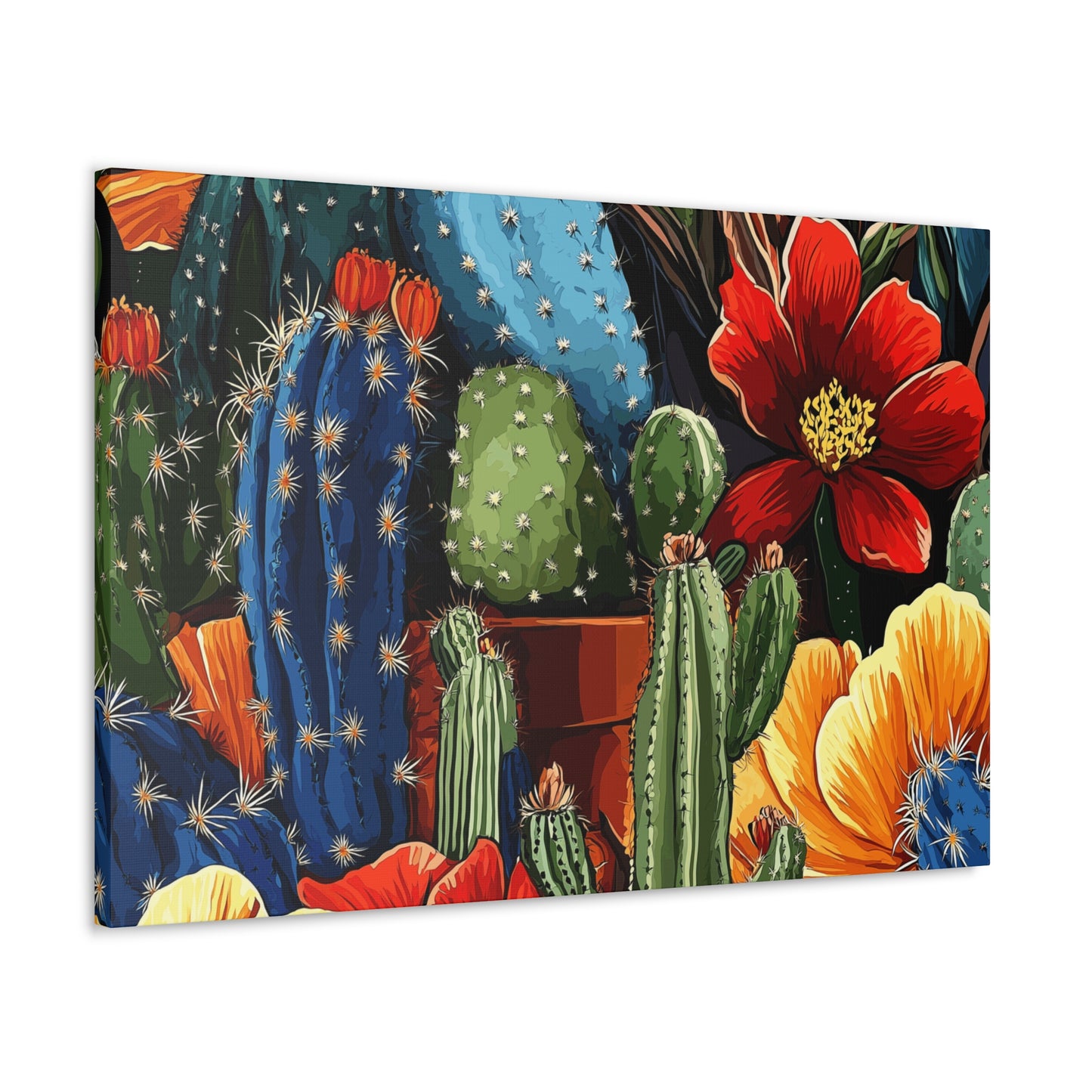 Canvas Wall Art - Cacti Gathering - smaller sizes