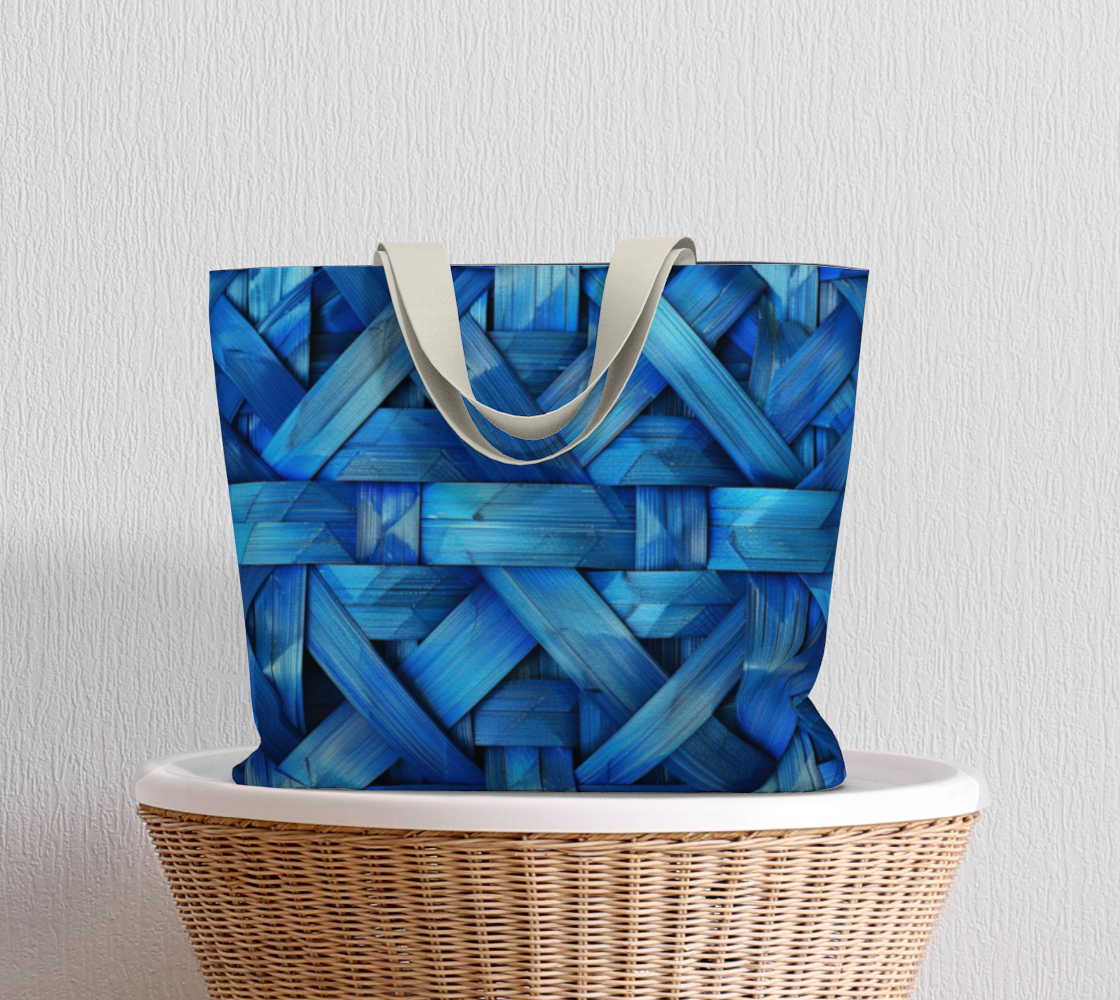 Blue Weave 4 Large Tote