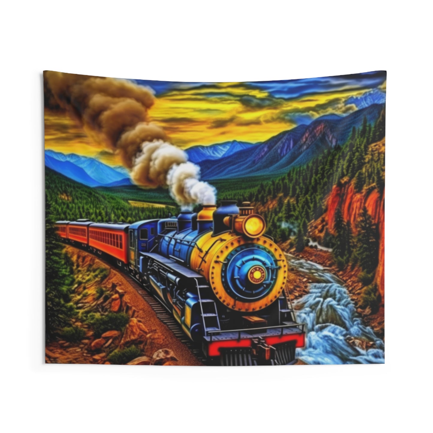 D Train Indoor Wall Tapestry