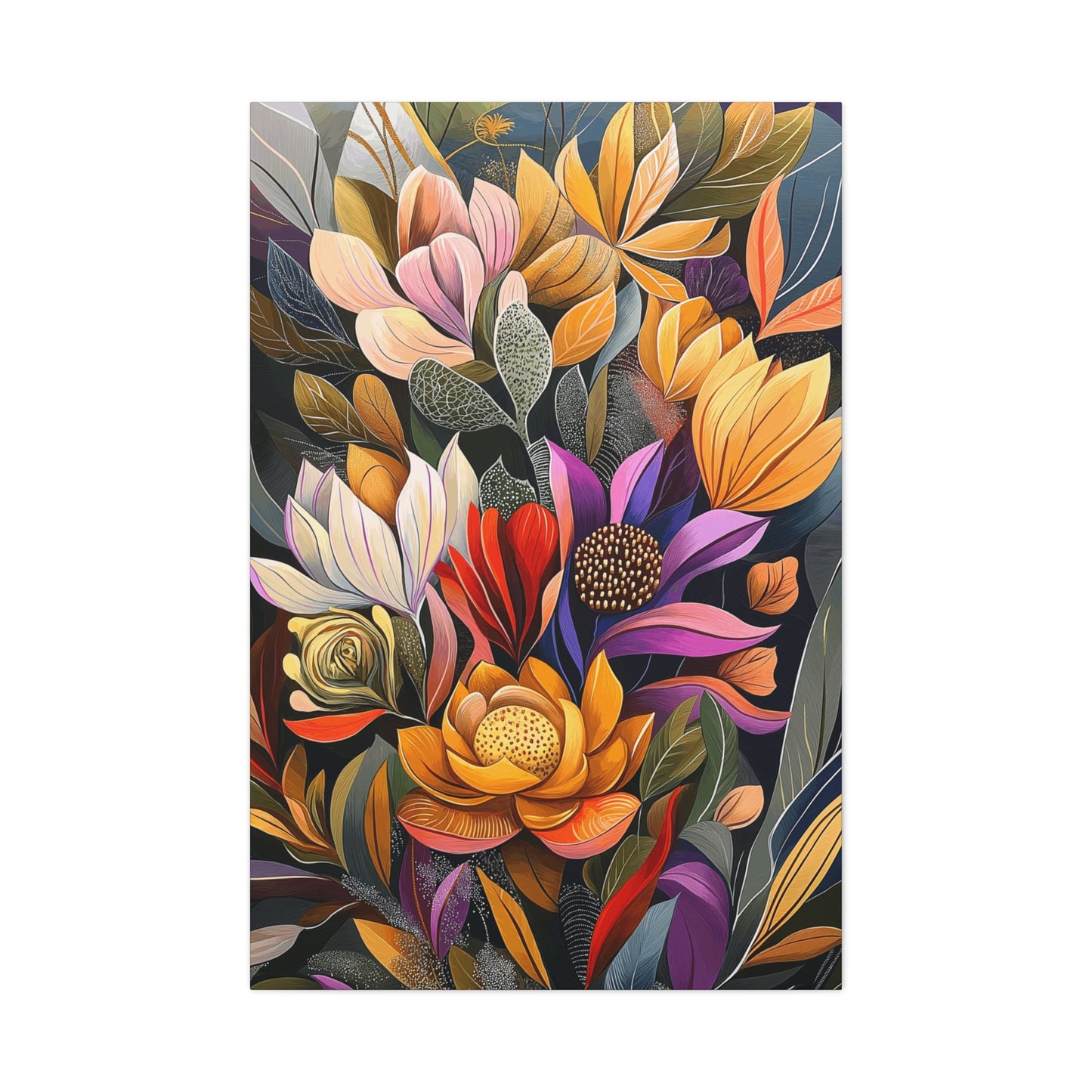 Canvas Wraps - Pastel Cactus Flowers Two