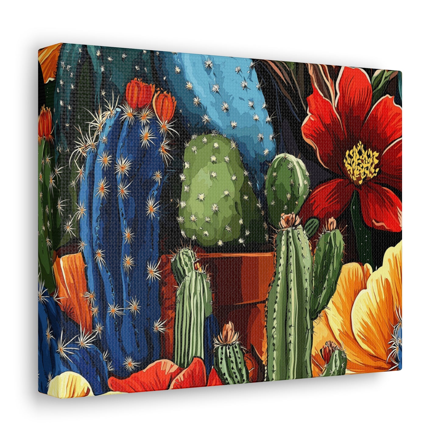 Canvas Wall Art - Cacti Gathering - smaller sizes