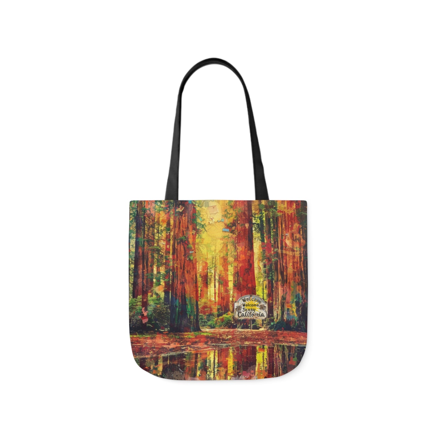 Sunny CA Redwoods Canvas Tote Bag