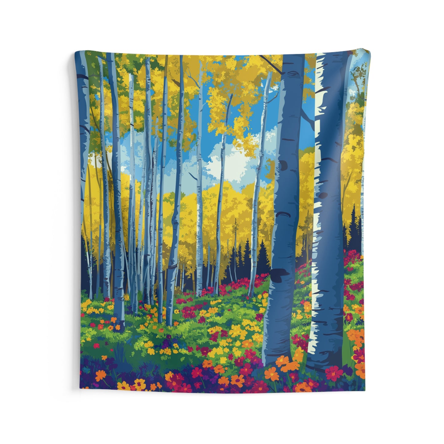 Aspen Wild Flowers Indoor Wall Tapestry