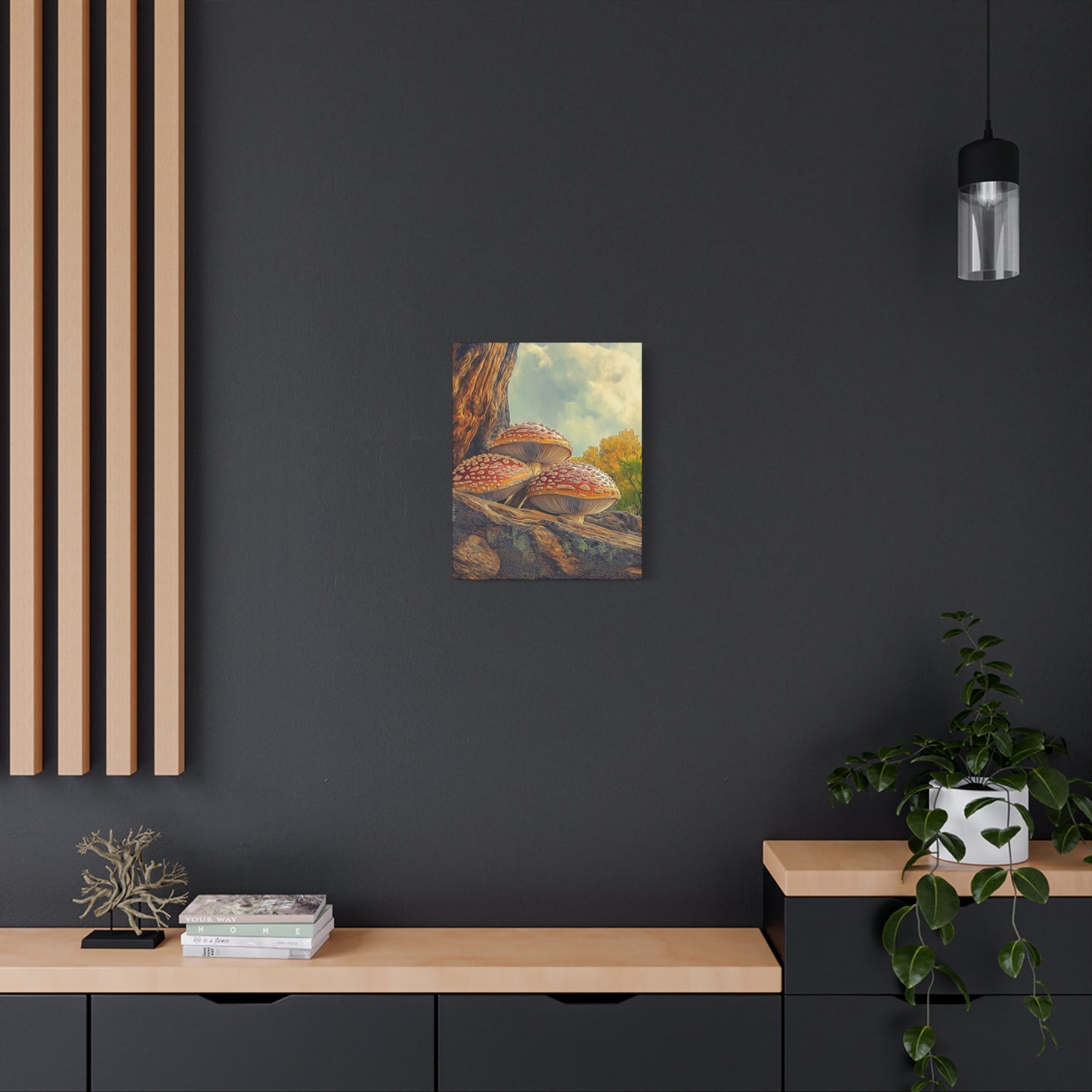 Canvas Print - Red Cap Mushroom Air