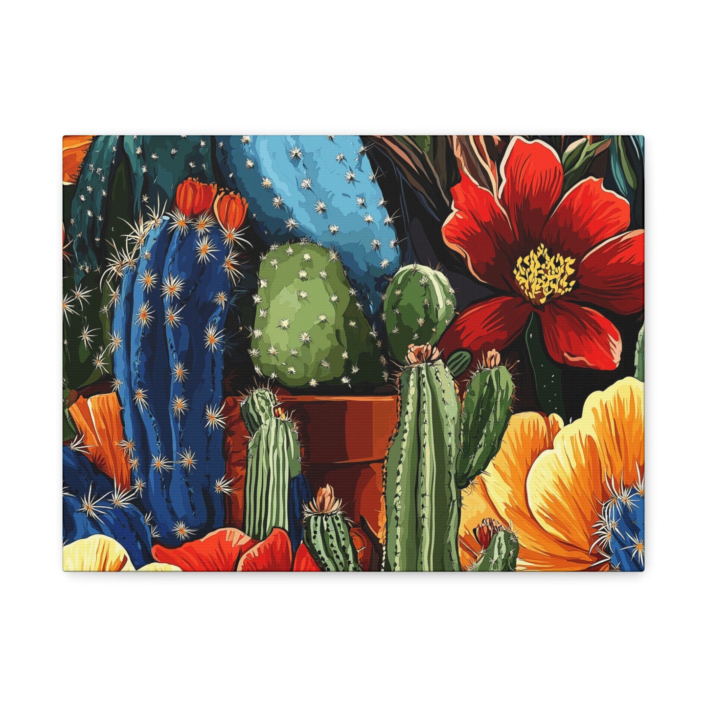 Canvas Wall Art - Cacti Gathering - smaller sizes