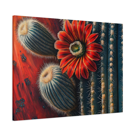 Canvas Print Santa Fe Bold Cactus Flower