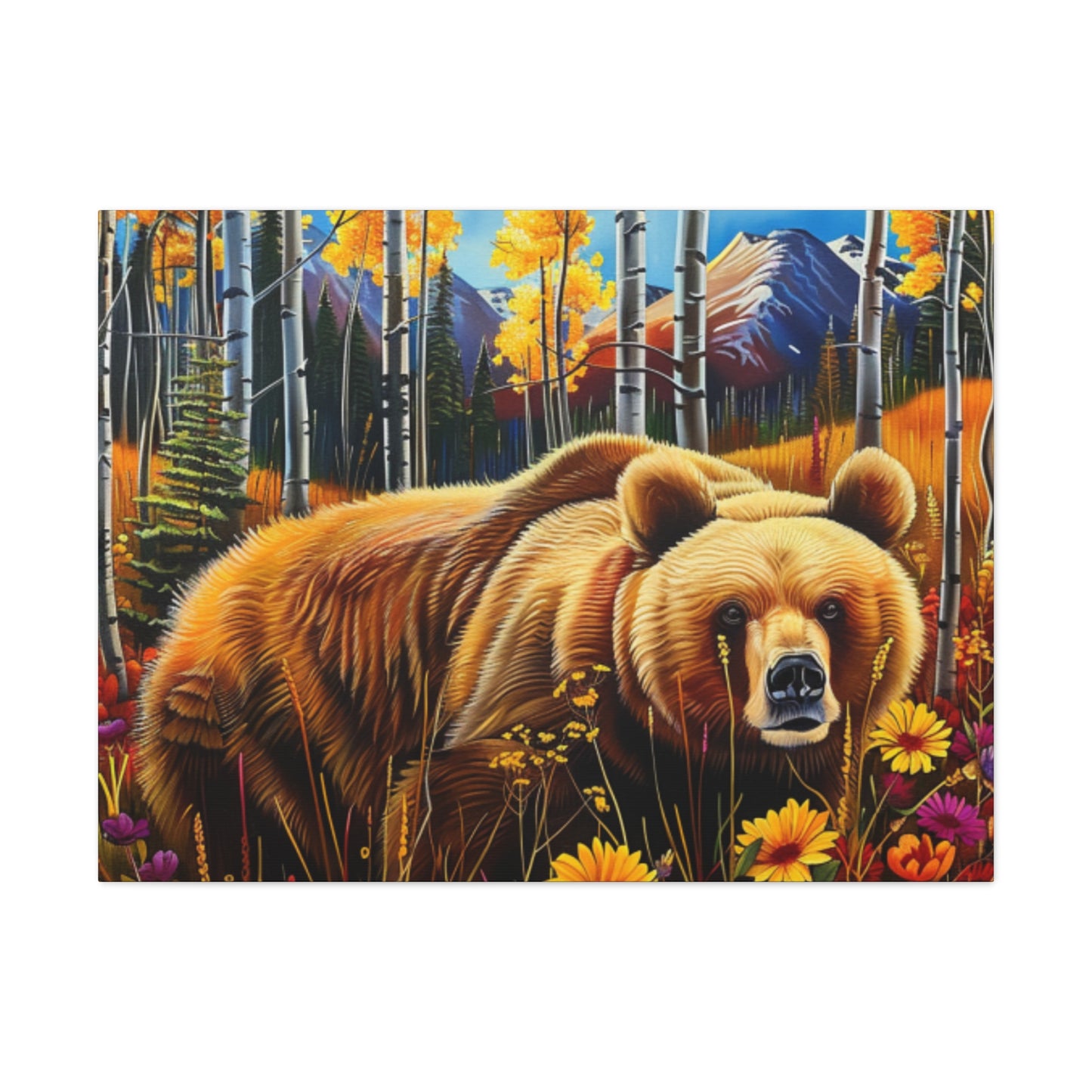 CO Brown Bear Aspens 1a Canvas Gallery Wraps