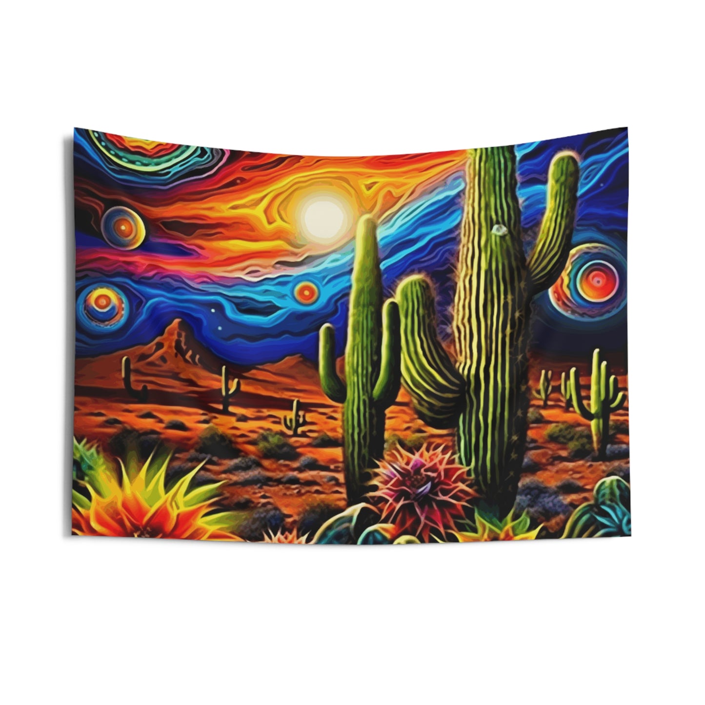 Bold Bold Cacti 3 Indoor Wall Tapestry