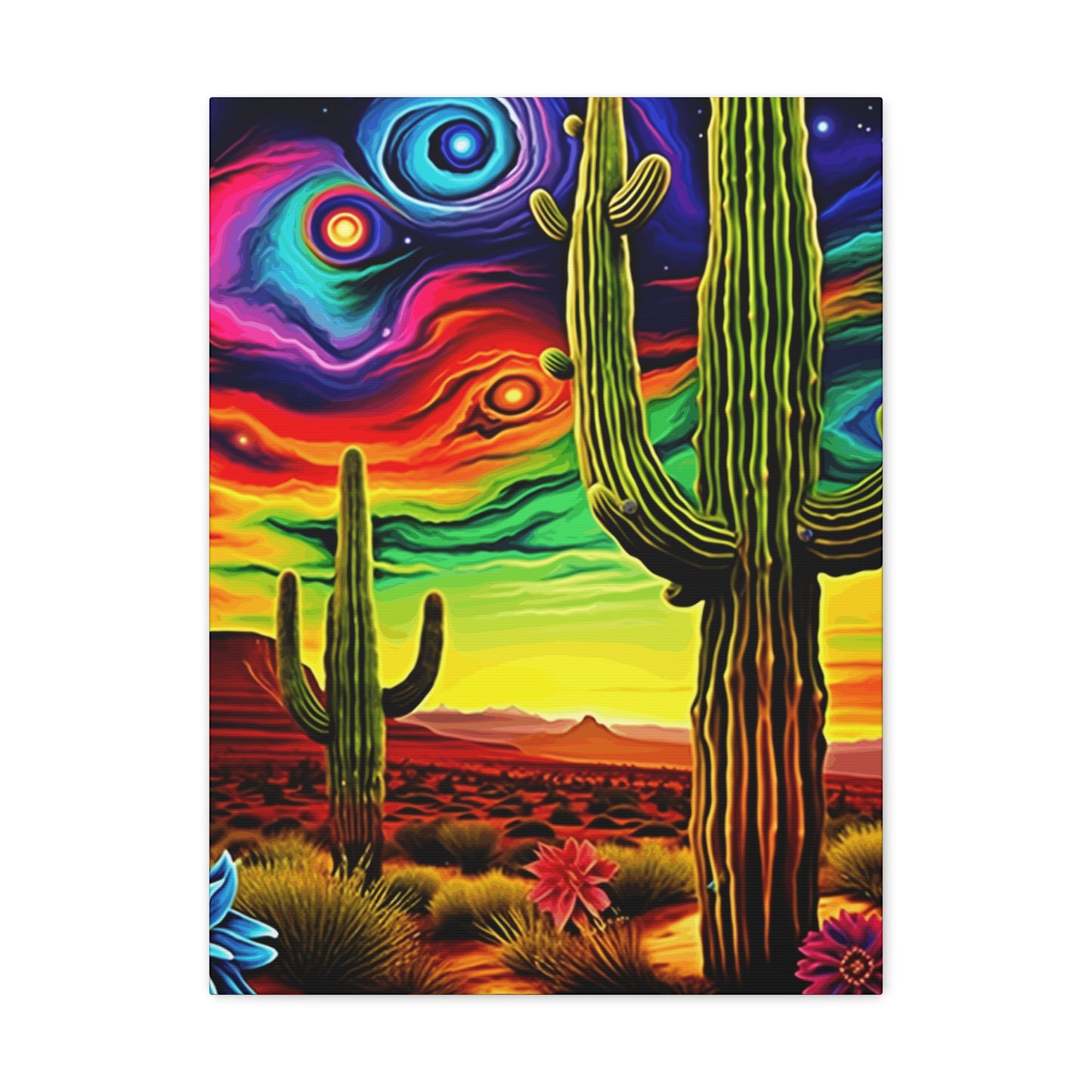 Cactus Sky 1 Canvas Gallery Wrap