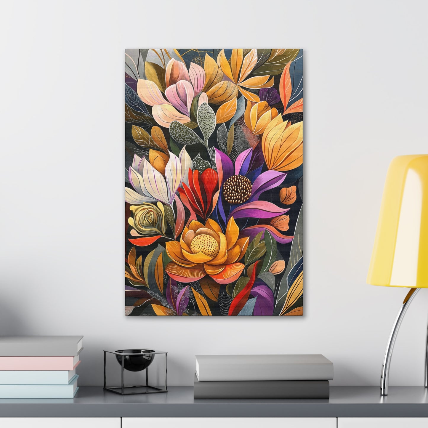 Canvas Wraps - Pastel Cactus Flowers Two