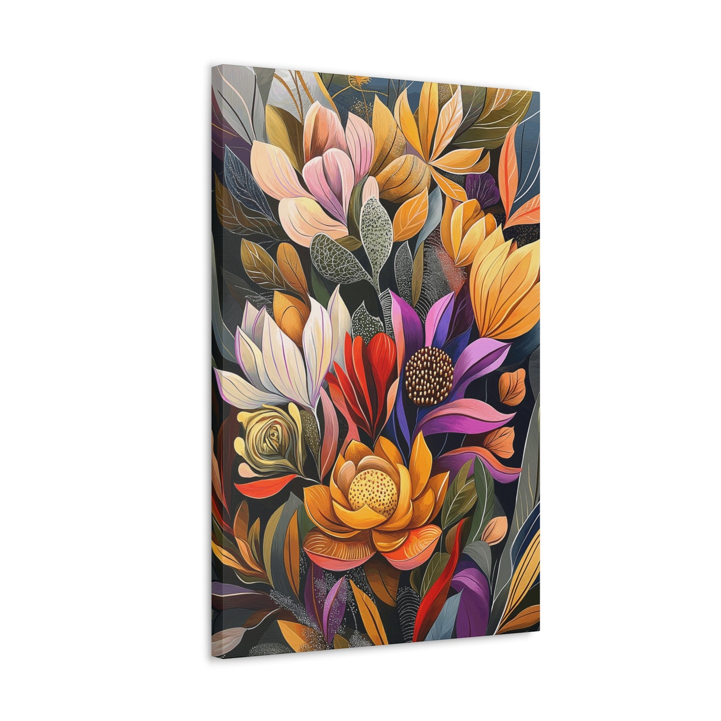 Canvas Wraps - Pastel Cactus Flowers Two