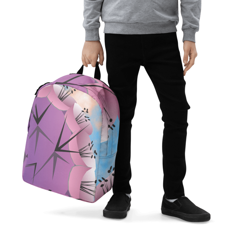 Cacti Purple Minimalist Backpack