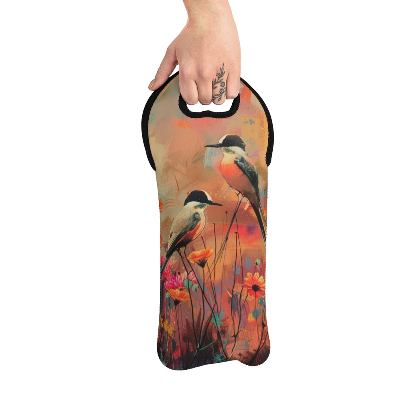 Scissor Tail Wine Tote Bag