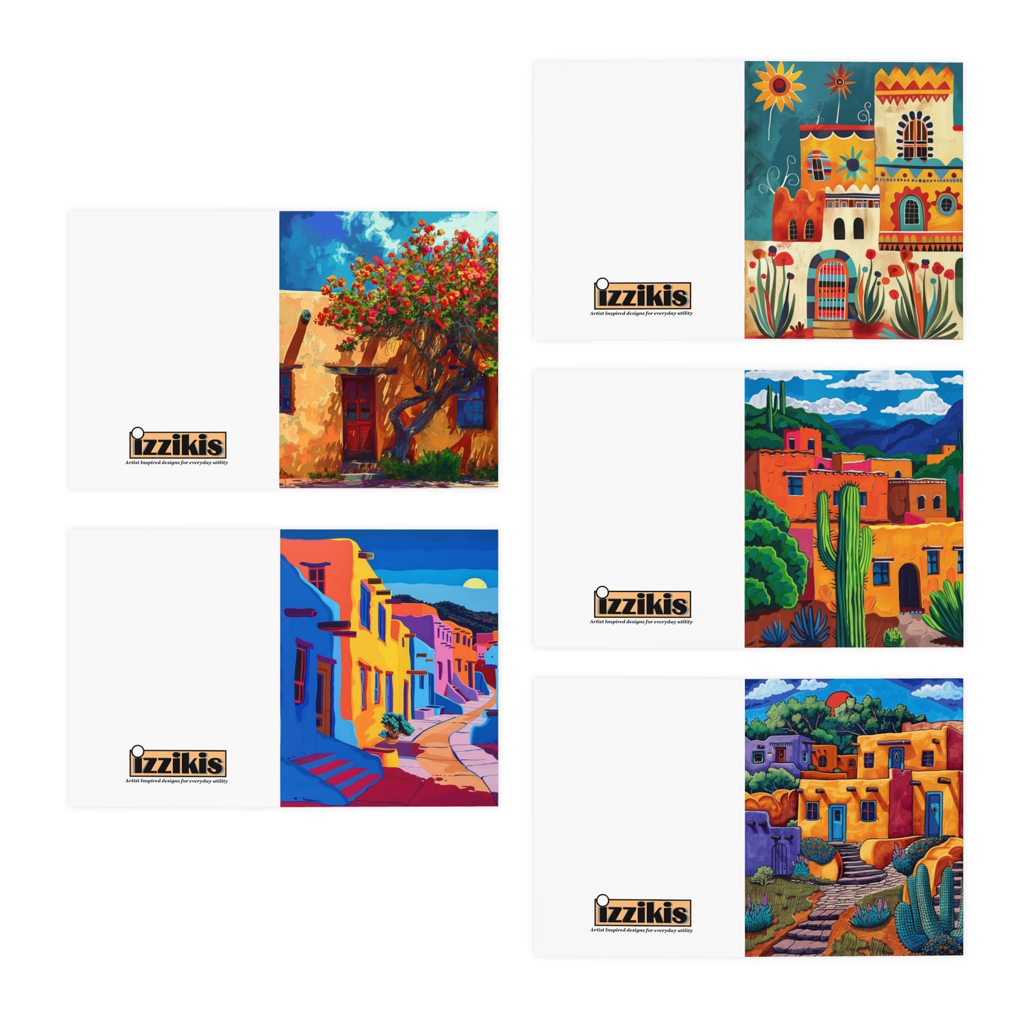 Southwest Mix Multi-Design Greeting Cards (5-Pack)