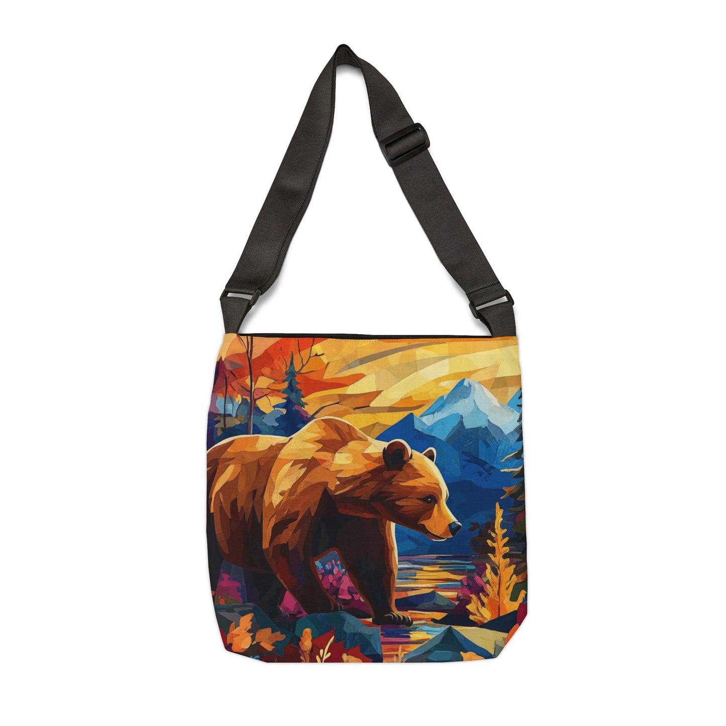 Mountain Bear Adjustable Tote Bag