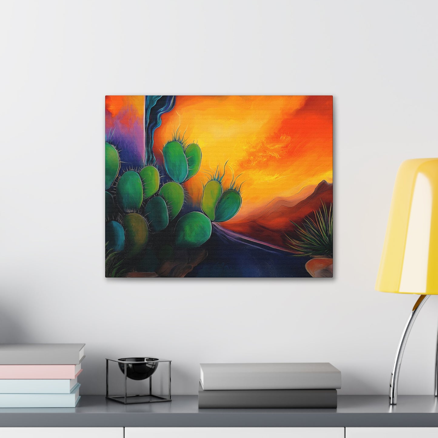 Canvas Gallery Wraps - Cacti Storm Rising