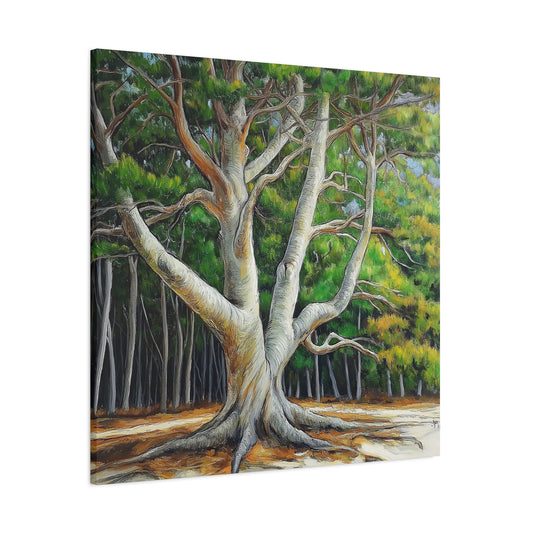 Canvas Wall Art - Pondering Pine Tree No 2