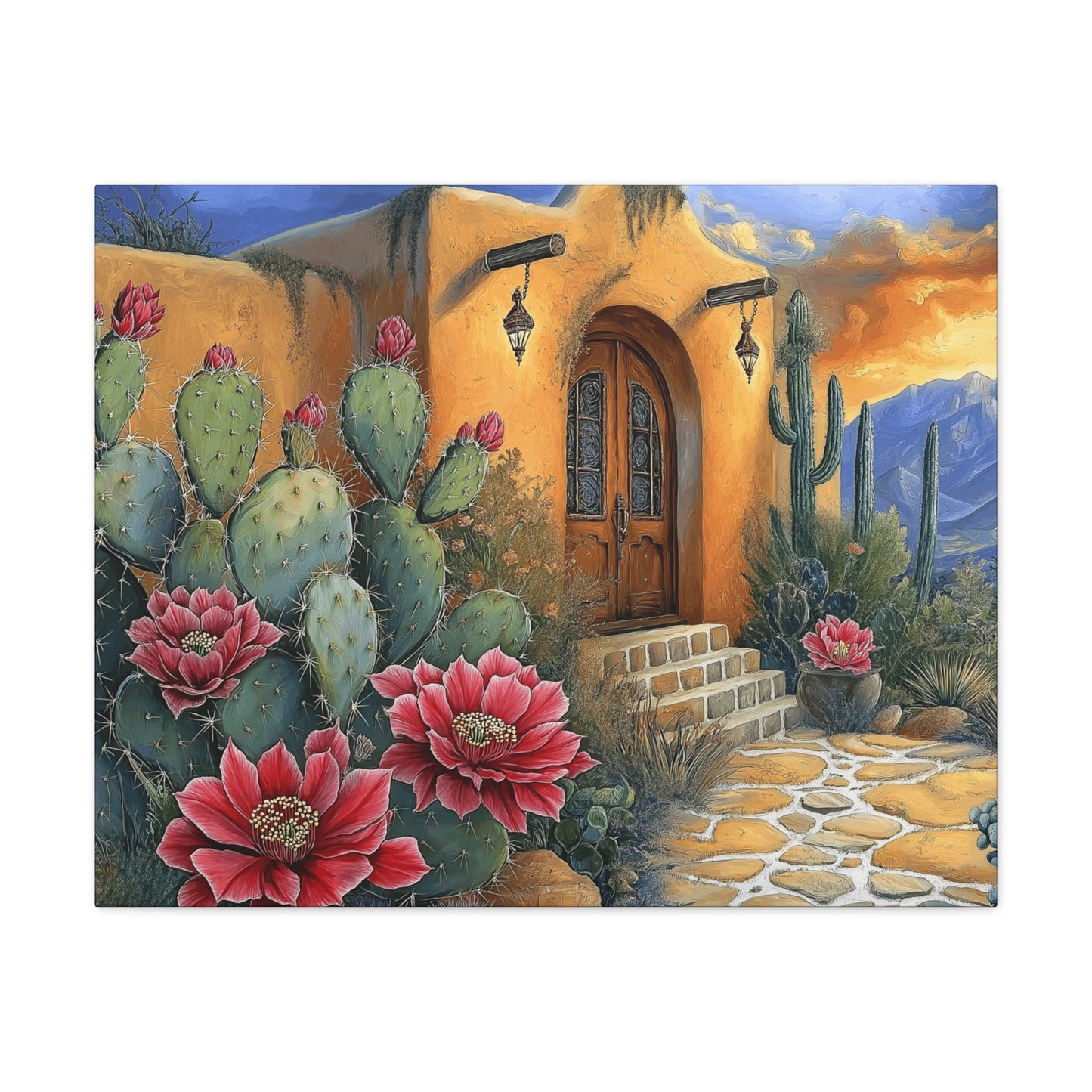 Canvas Gallery Wraps - Cacti in Bloom Home Decor