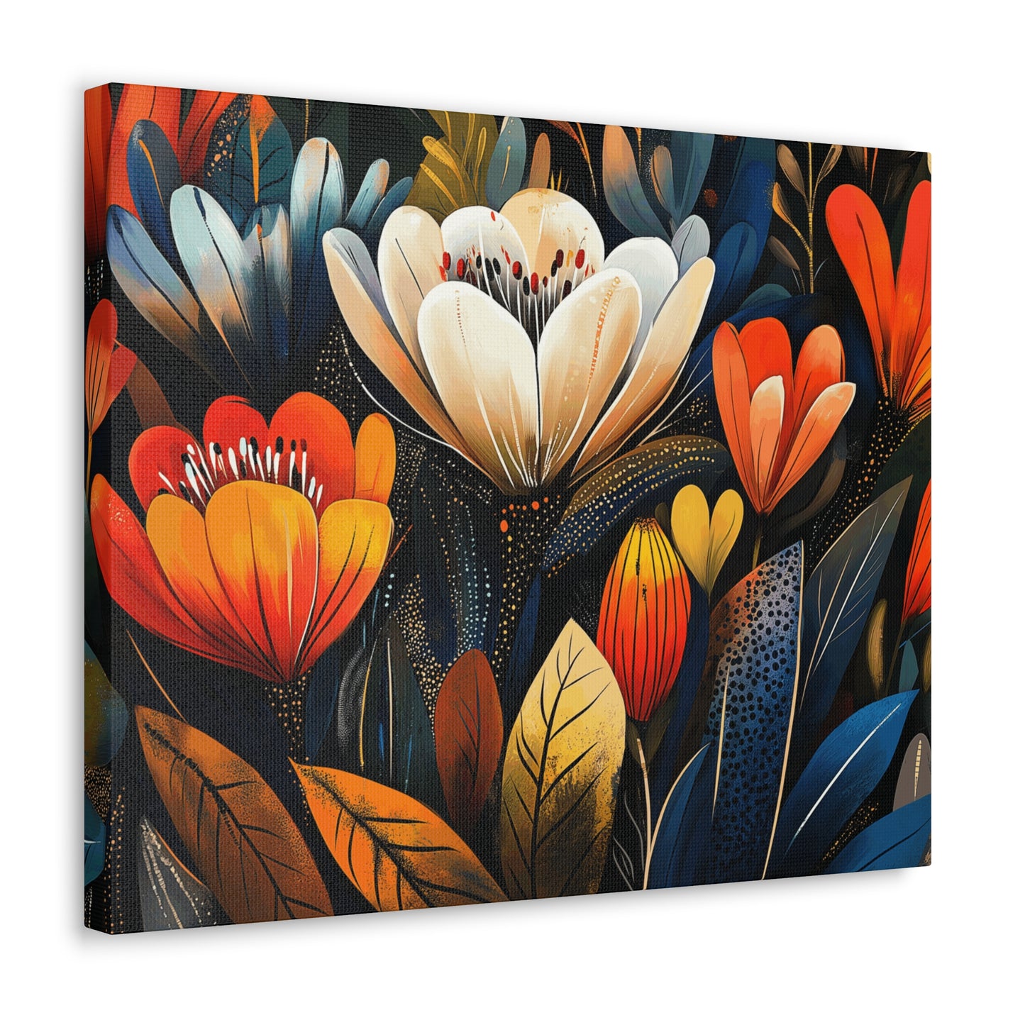 Canvas Gallery Wraps - Wow Cacti Flowers Wall Art