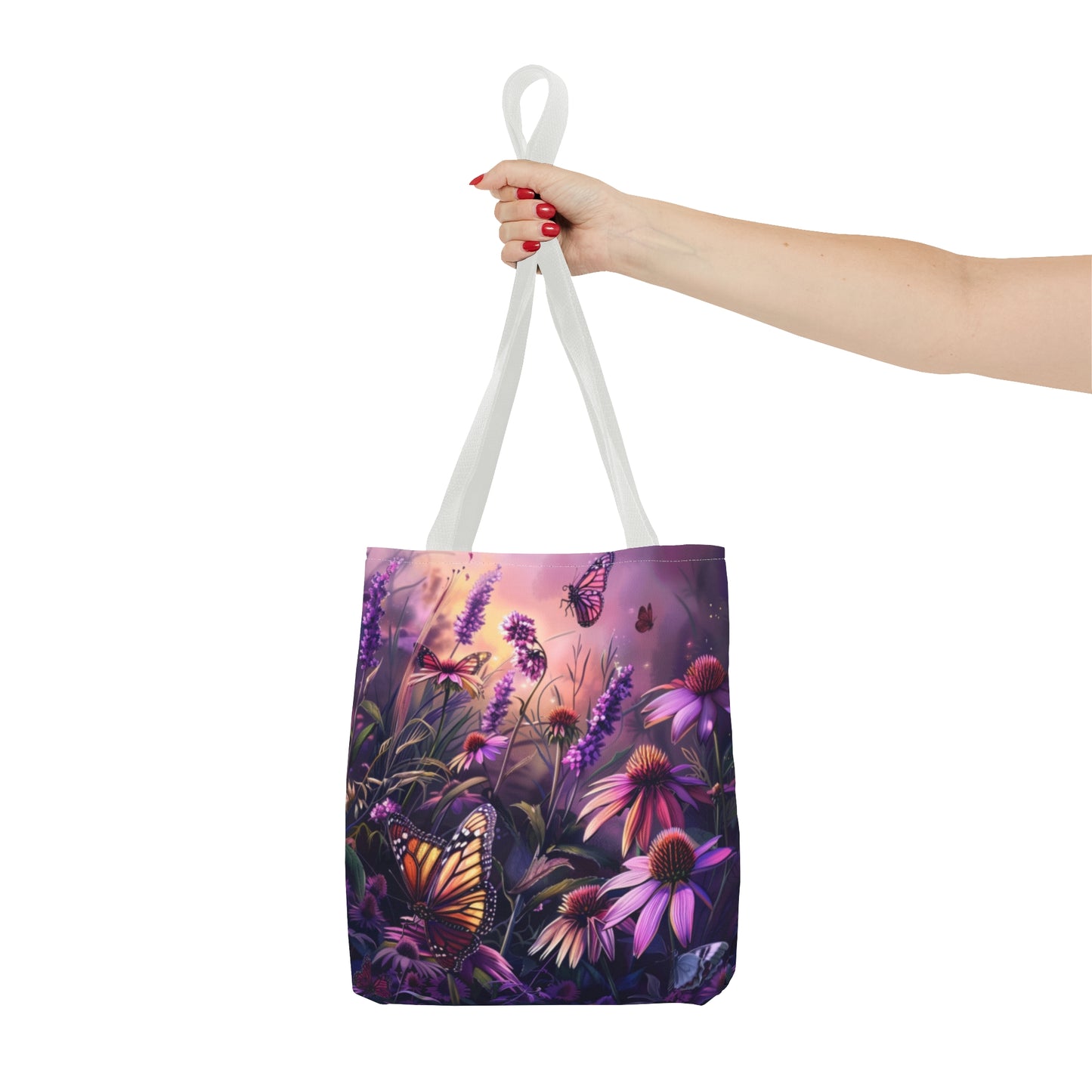 Butterfly Flowers Tote Bag