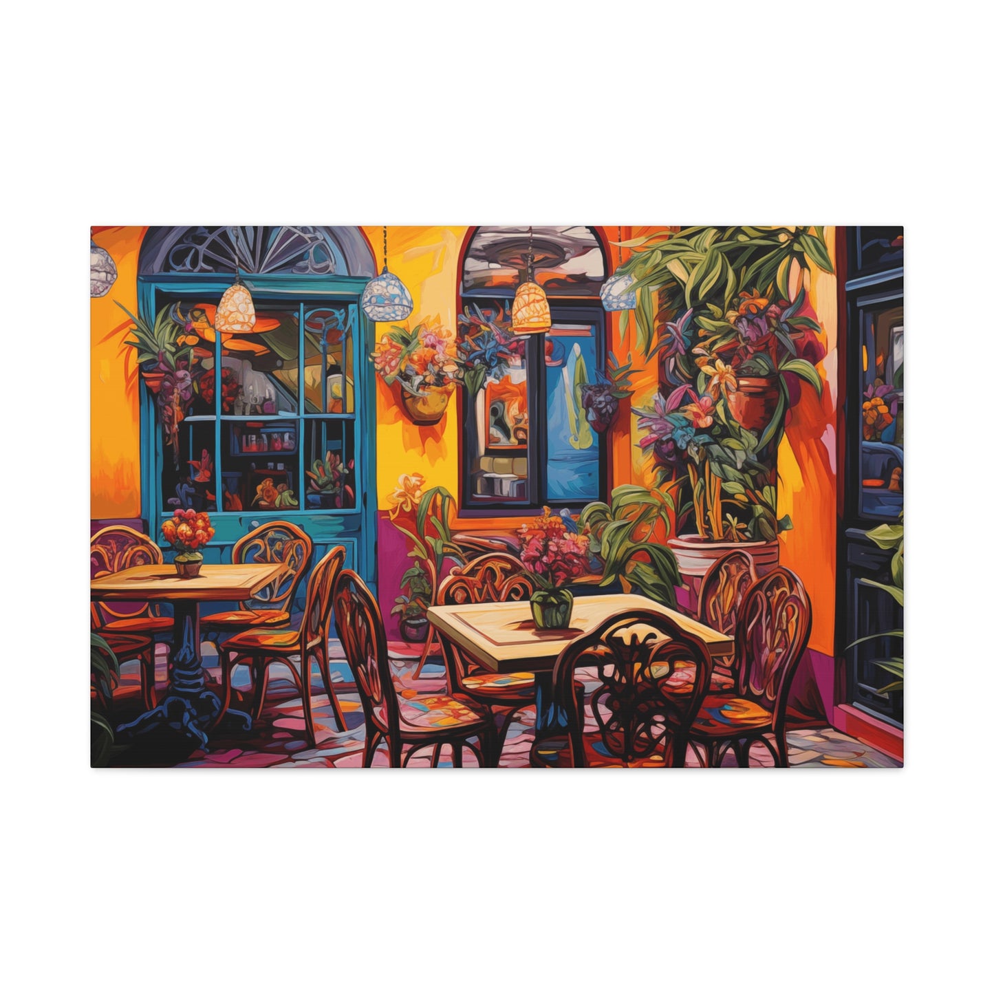 Canvas Gallery Wraps - Colorful Menu Plus Wall Art