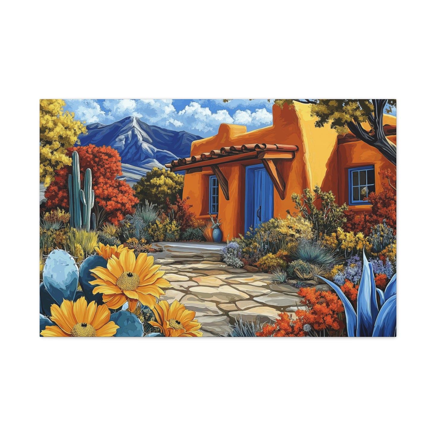 Canvas Gallery Wraps - New Mexico Echoes Casa 16 Wall Decor