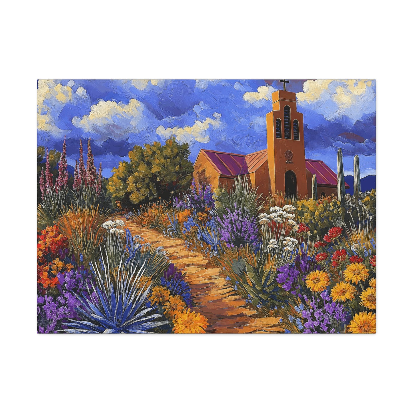 Canvas Prints - Abundance of Colorful Blooms Wall Art