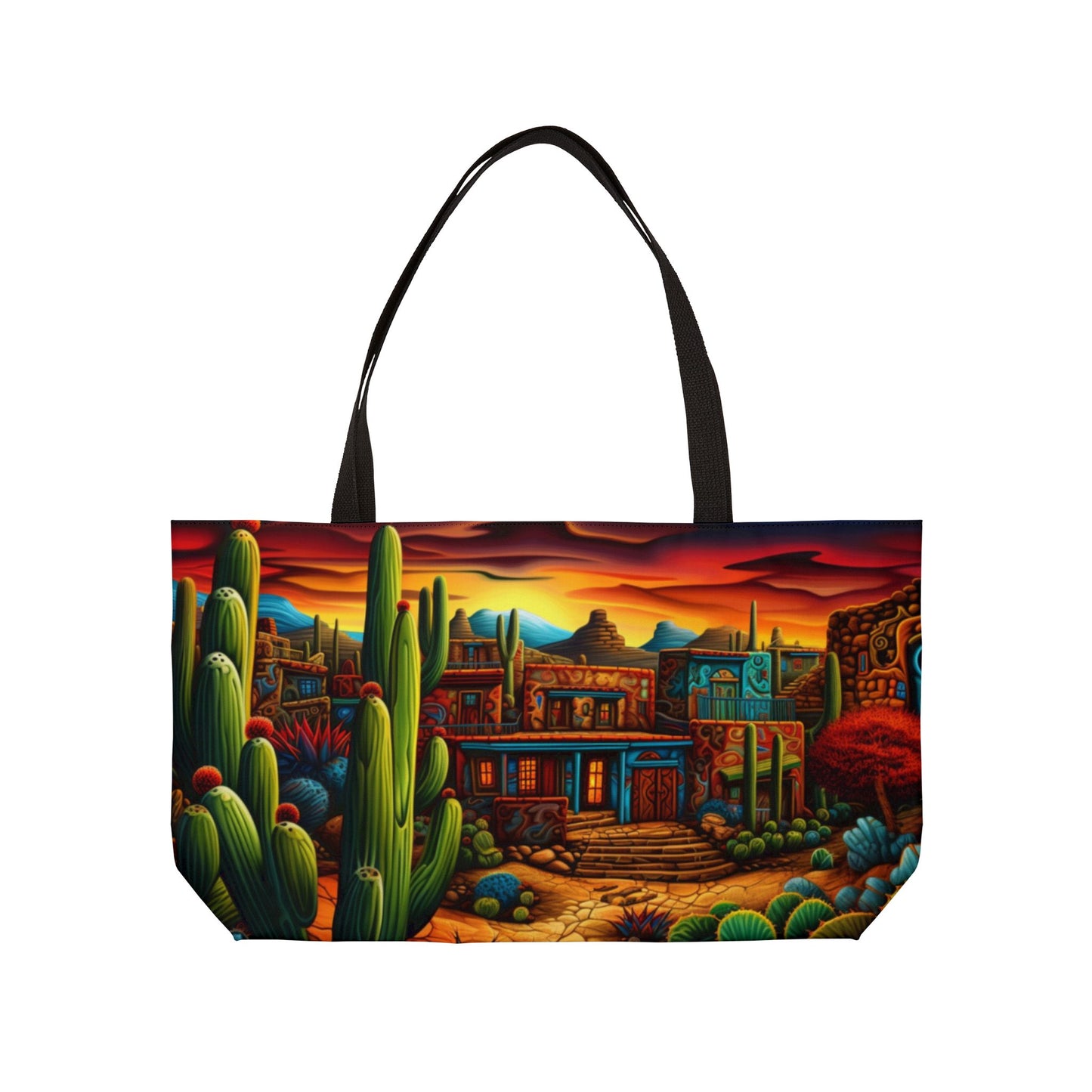 NM Vibrant Weekender Tote Bag