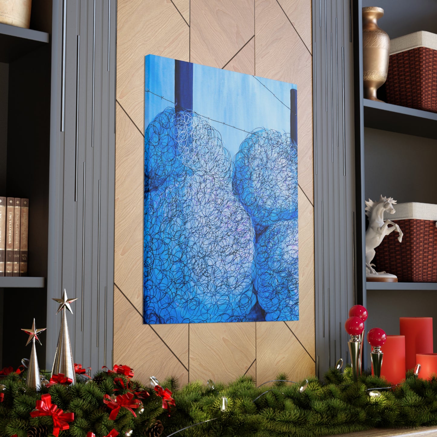 Blue Tumbleweed Canvas Gallery Wraps