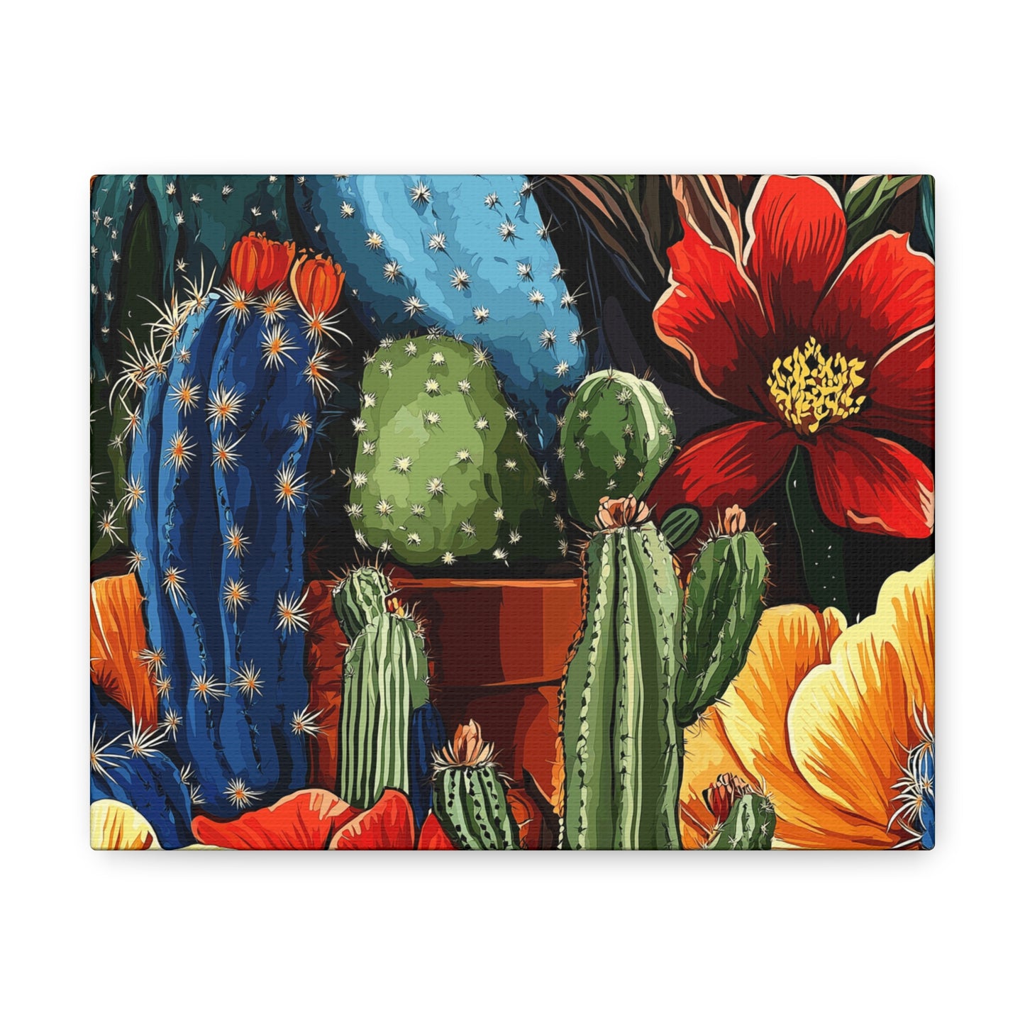 Canvas Wall Art - Cacti Gathering - smaller sizes