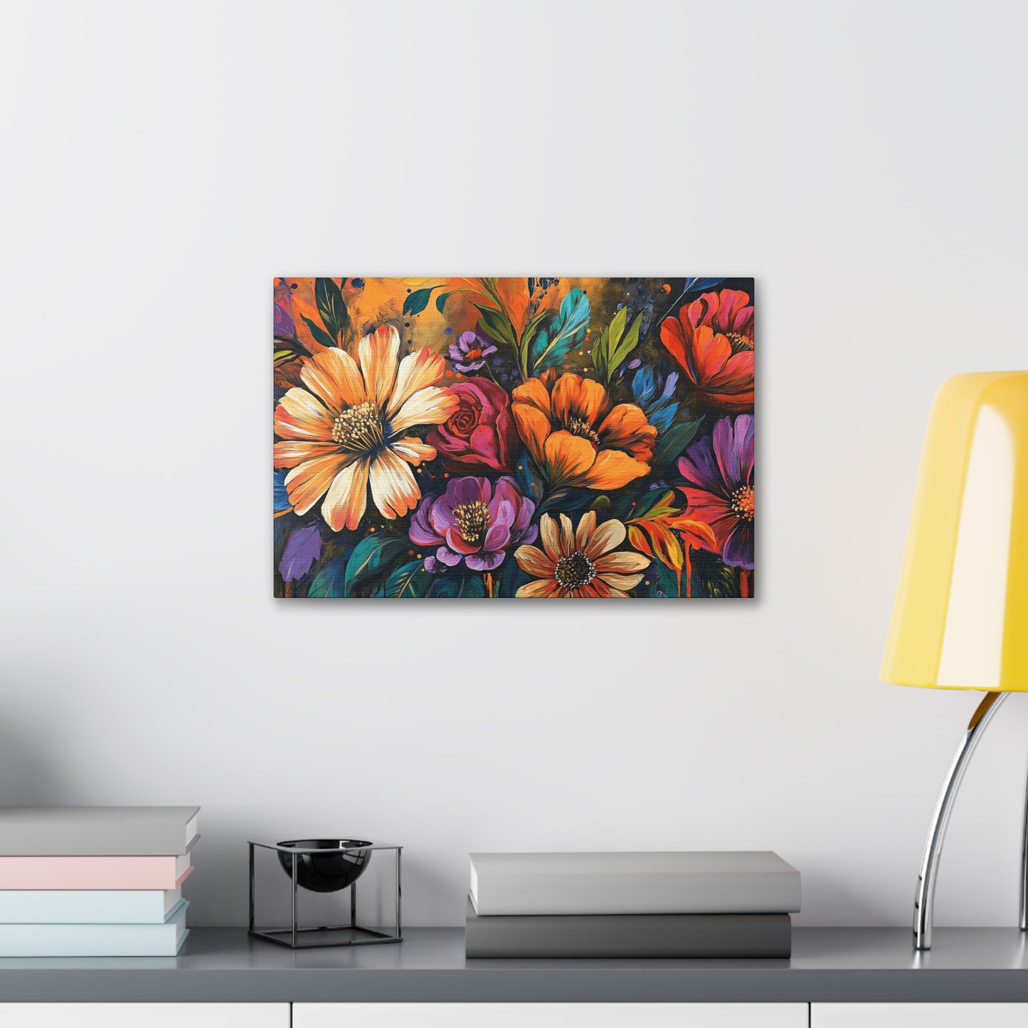 Canvas Gallery Wraps - Cacti Flowers in Bloom Wall Art