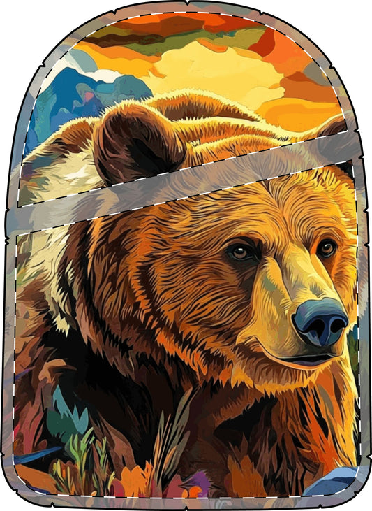 Brown Bear Chest Bag (AOP)