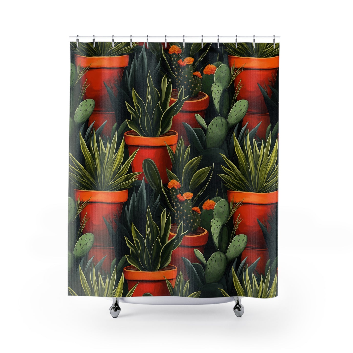 Shower Curtains - Cacti Garden #1