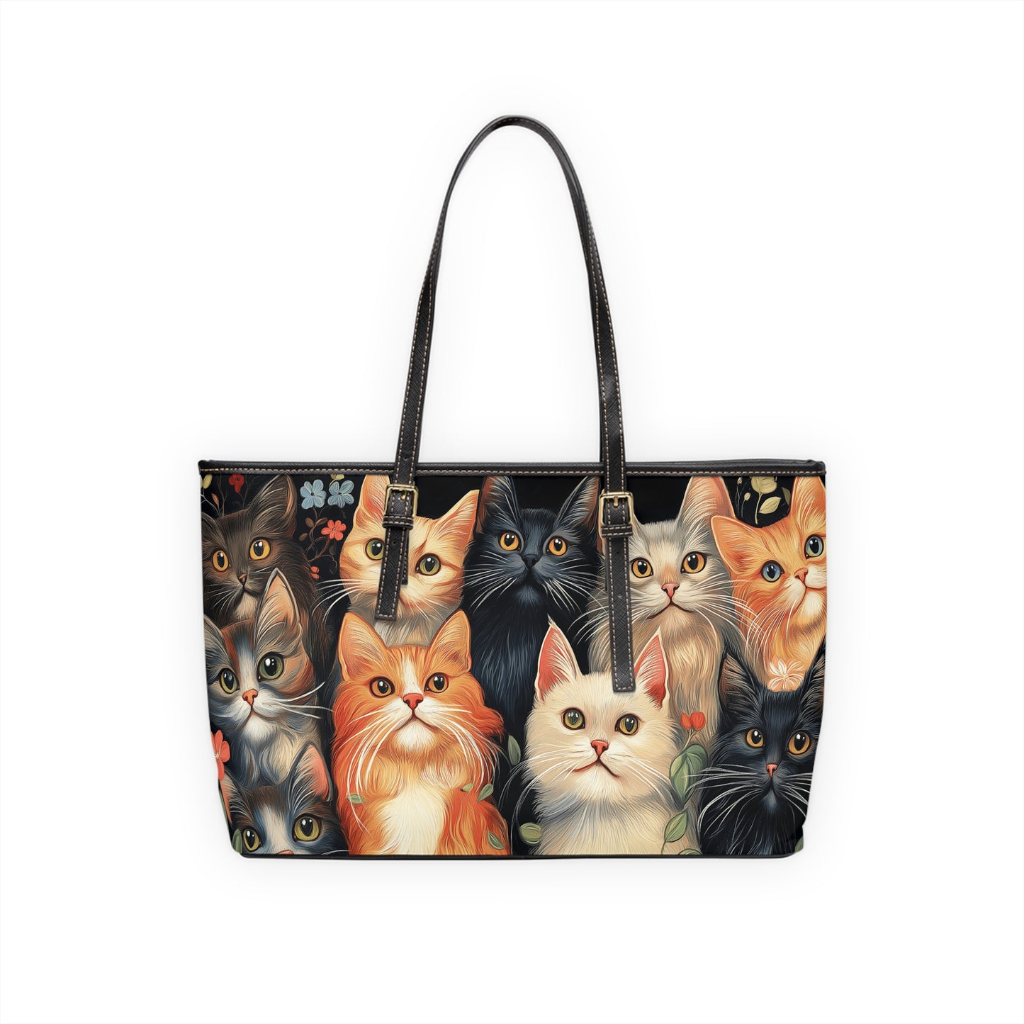 Cats 1 PU Leather Shoulder Bag