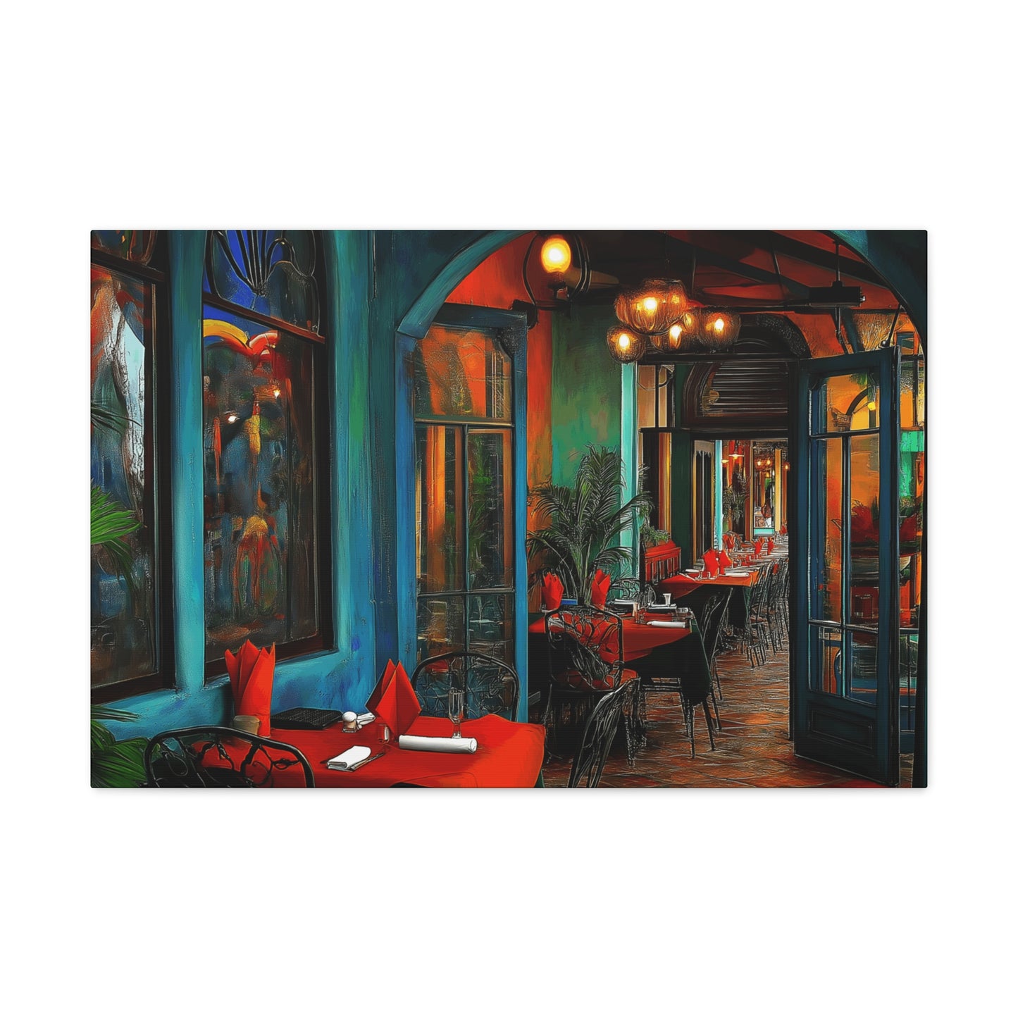 Canvas Gallery Wraps - Red Table Tops Wall Art