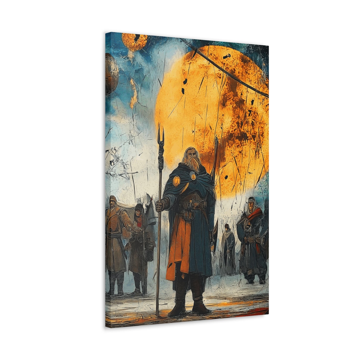 Canvas Prints Warriors Blazing Wall Art Home Decor