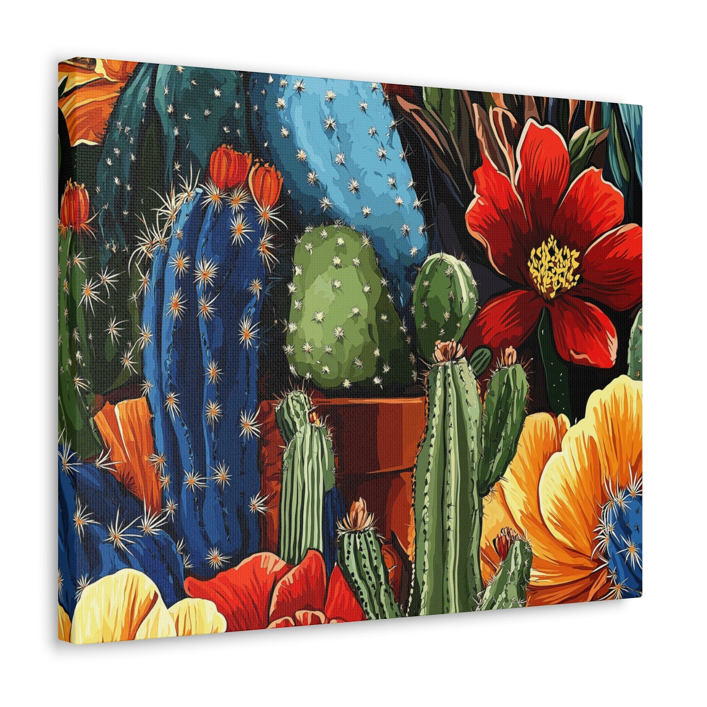 Canvas Wall Art - Cacti Gathering - smaller sizes